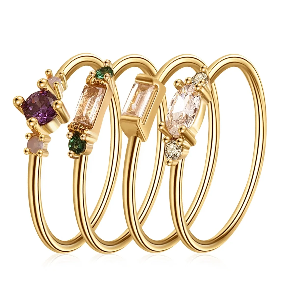 Boho Rings  4pcs/set