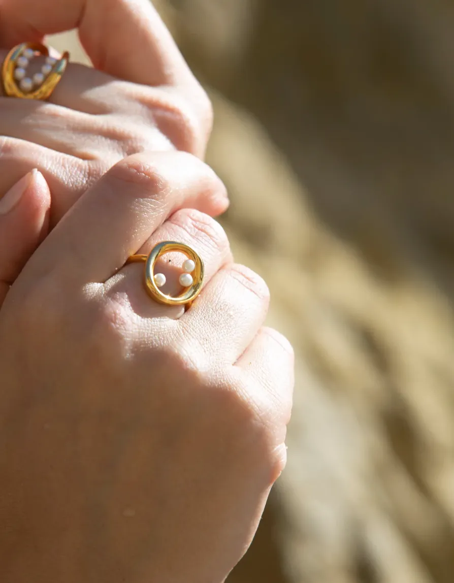 Bubble Pearl Ring