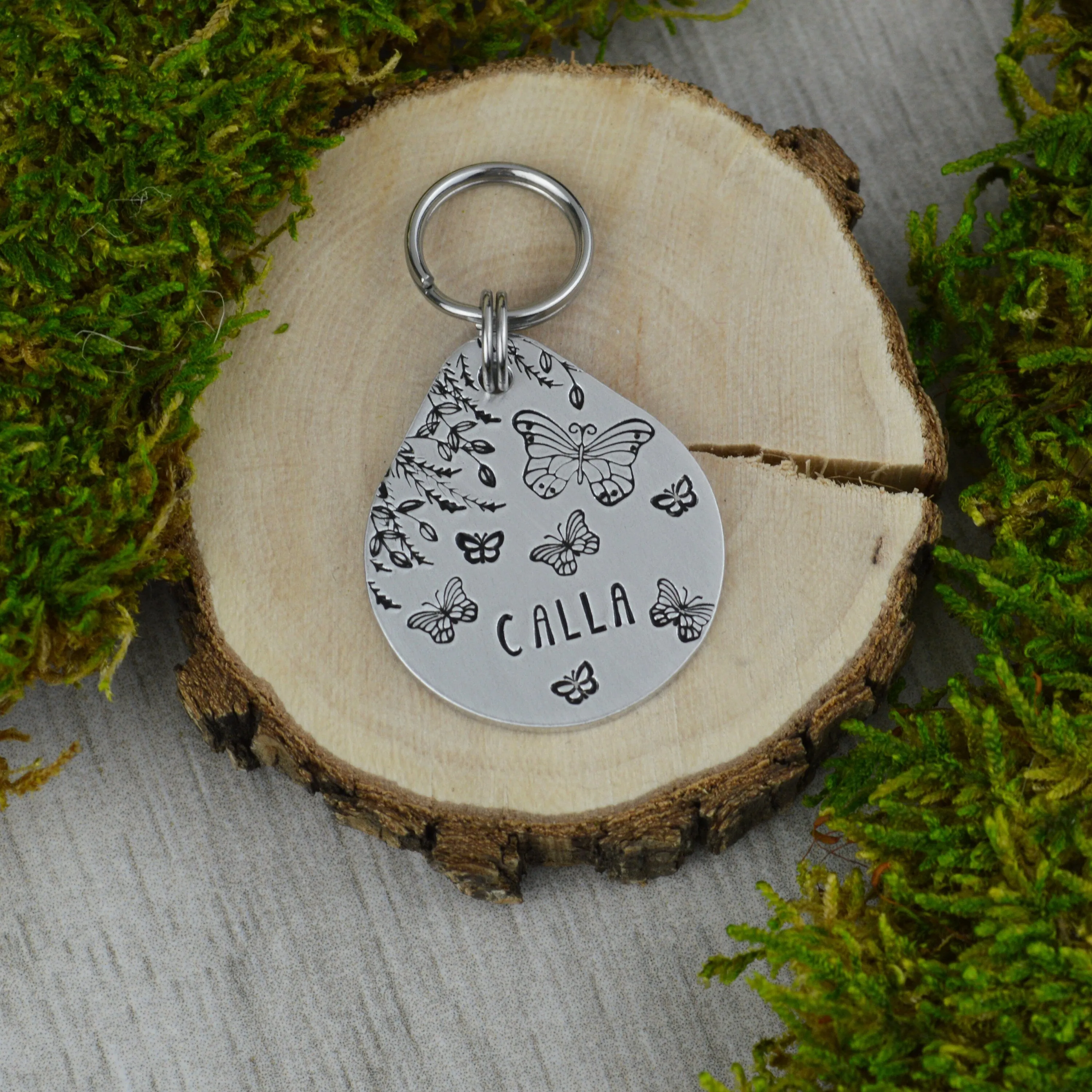 Butterflies Pet ID Tag