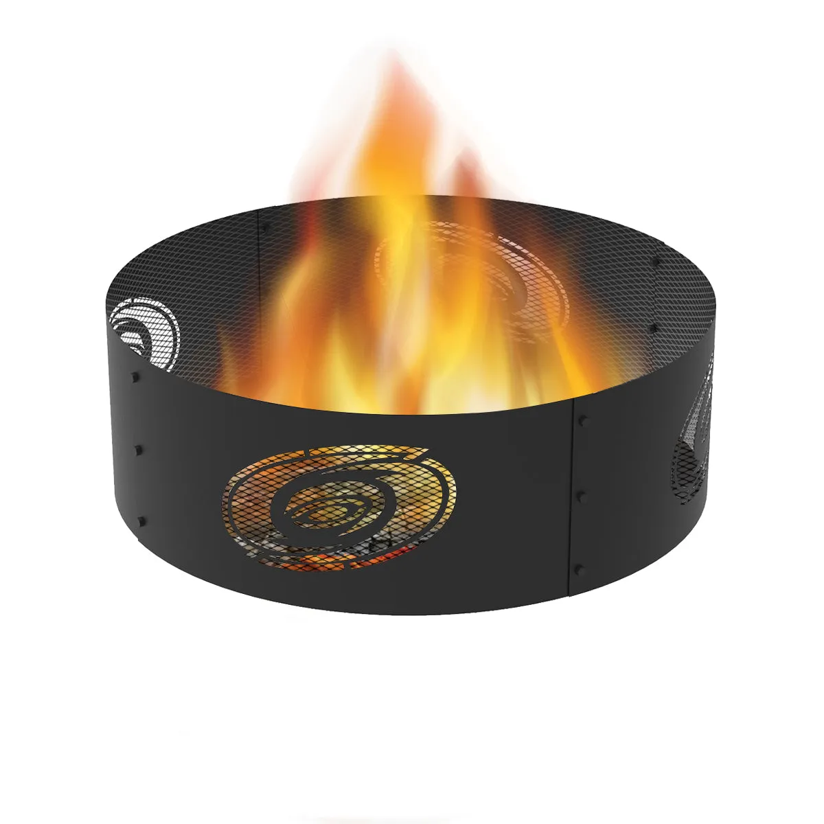 Carolina Hurricanes 36 in. Round x 12 in. High Decorative Steel Fire Ring