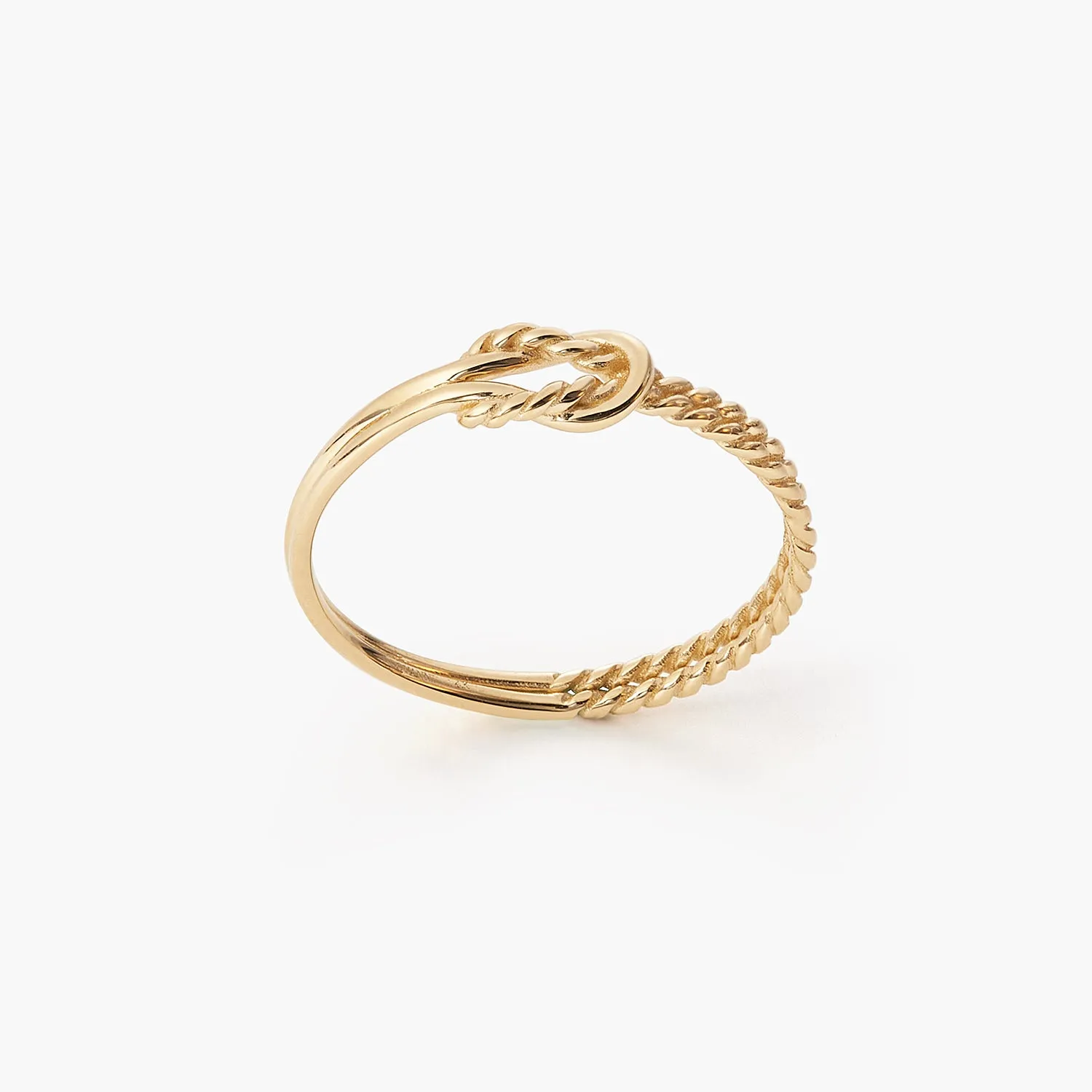 Celtic Wire Twisted Infinity Love Knot Promise Ring