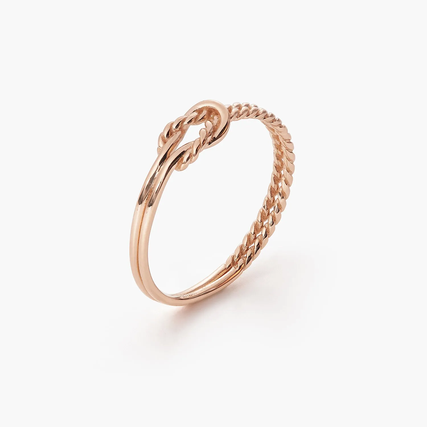 Celtic Wire Twisted Infinity Love Knot Promise Ring