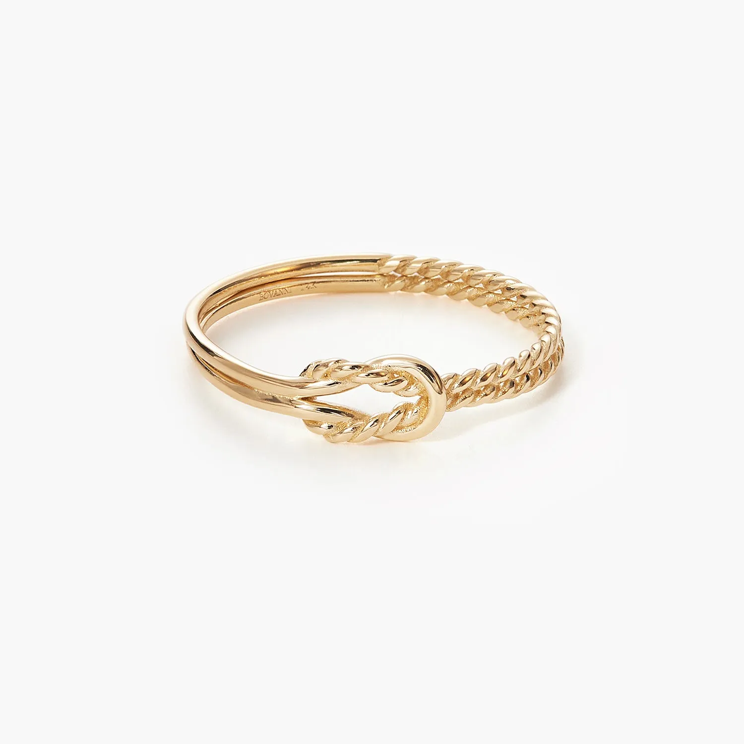 Celtic Wire Twisted Infinity Love Knot Promise Ring
