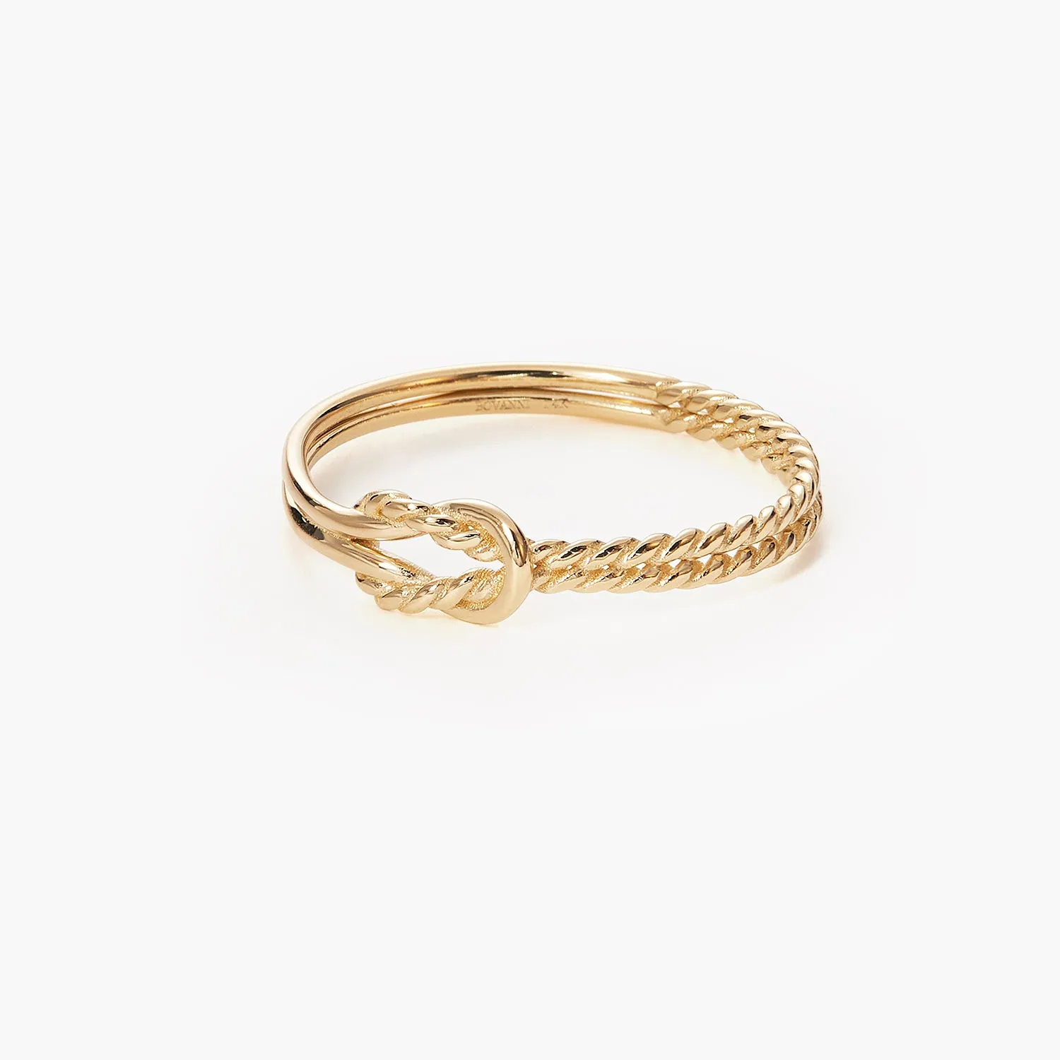 Celtic Wire Twisted Infinity Love Knot Promise Ring