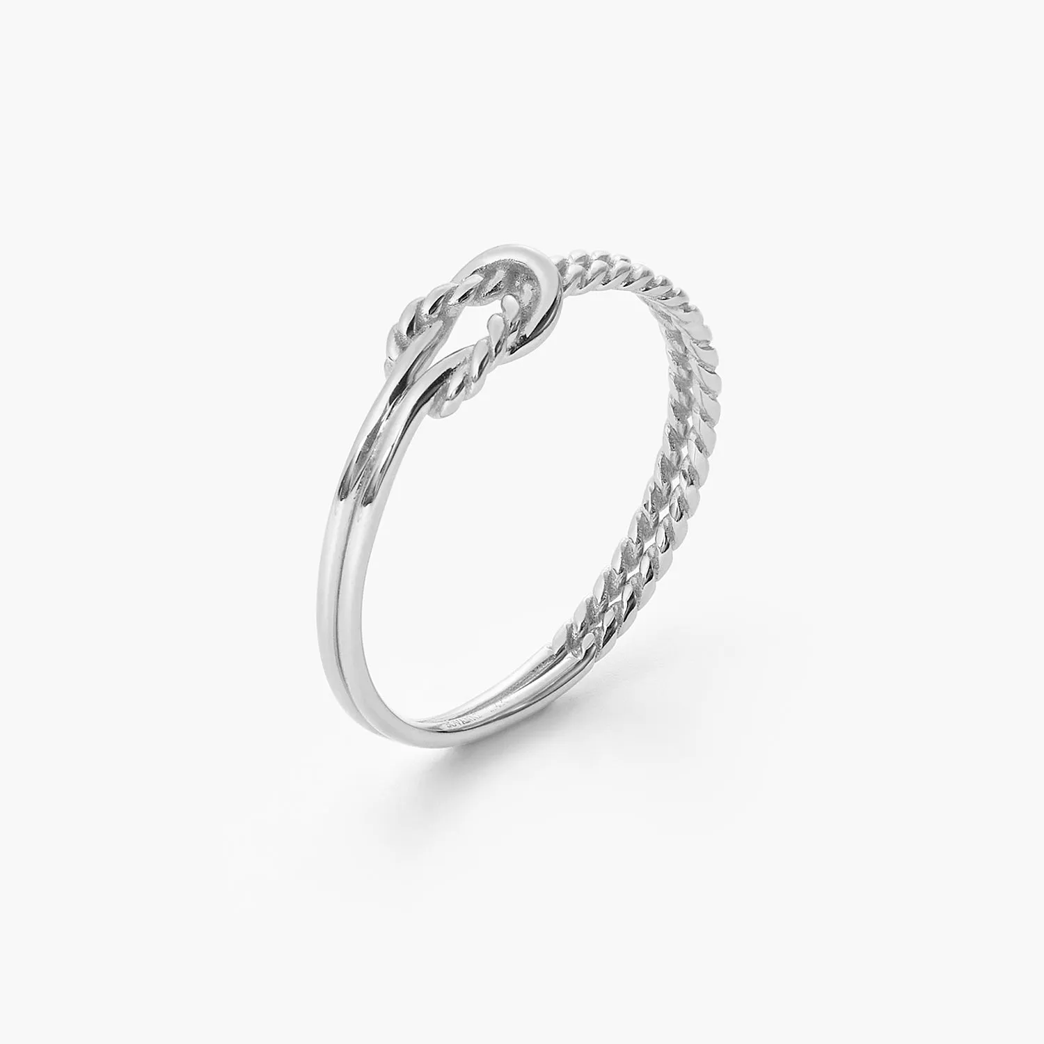Celtic Wire Twisted Infinity Love Knot Promise Ring