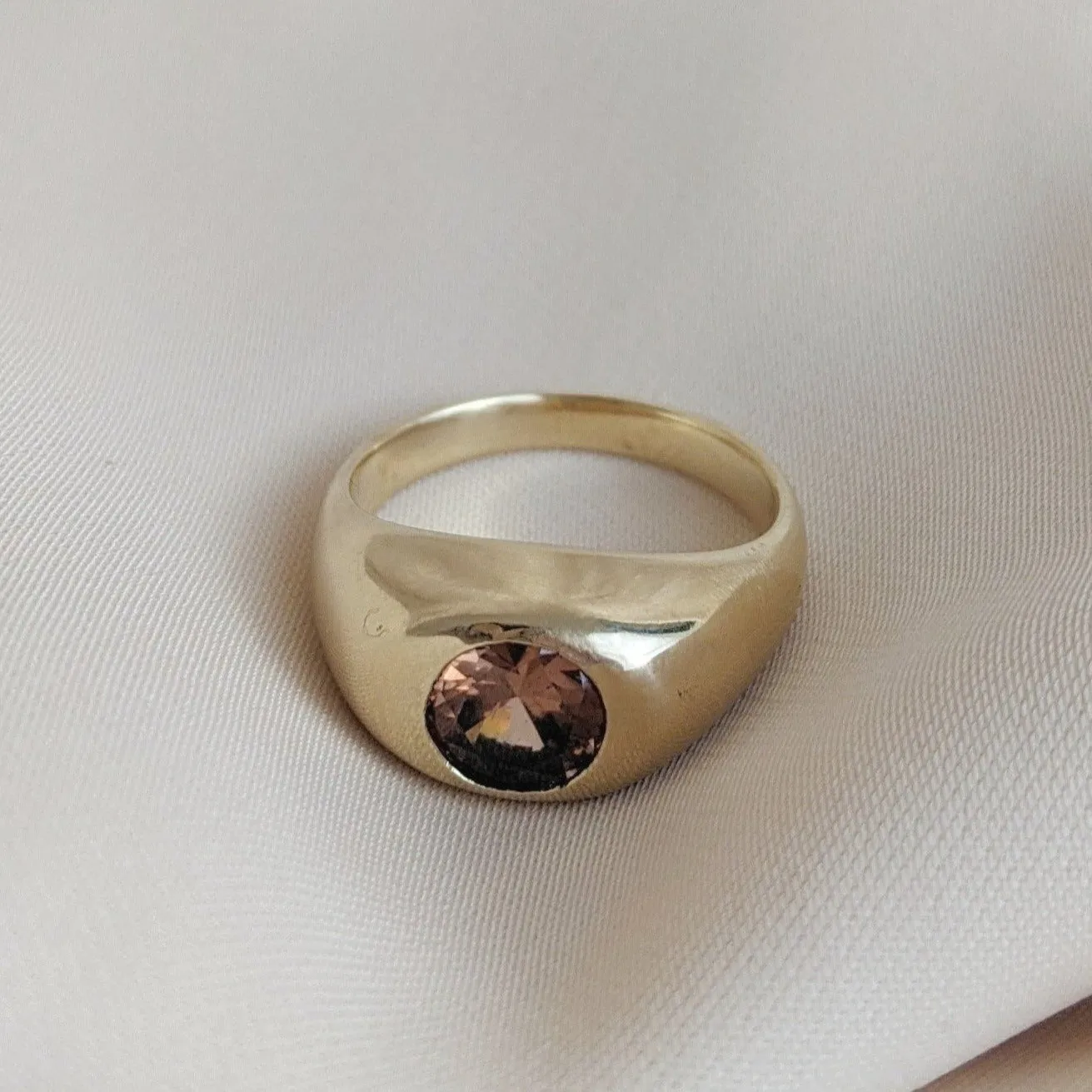Champagne Zircon Ring