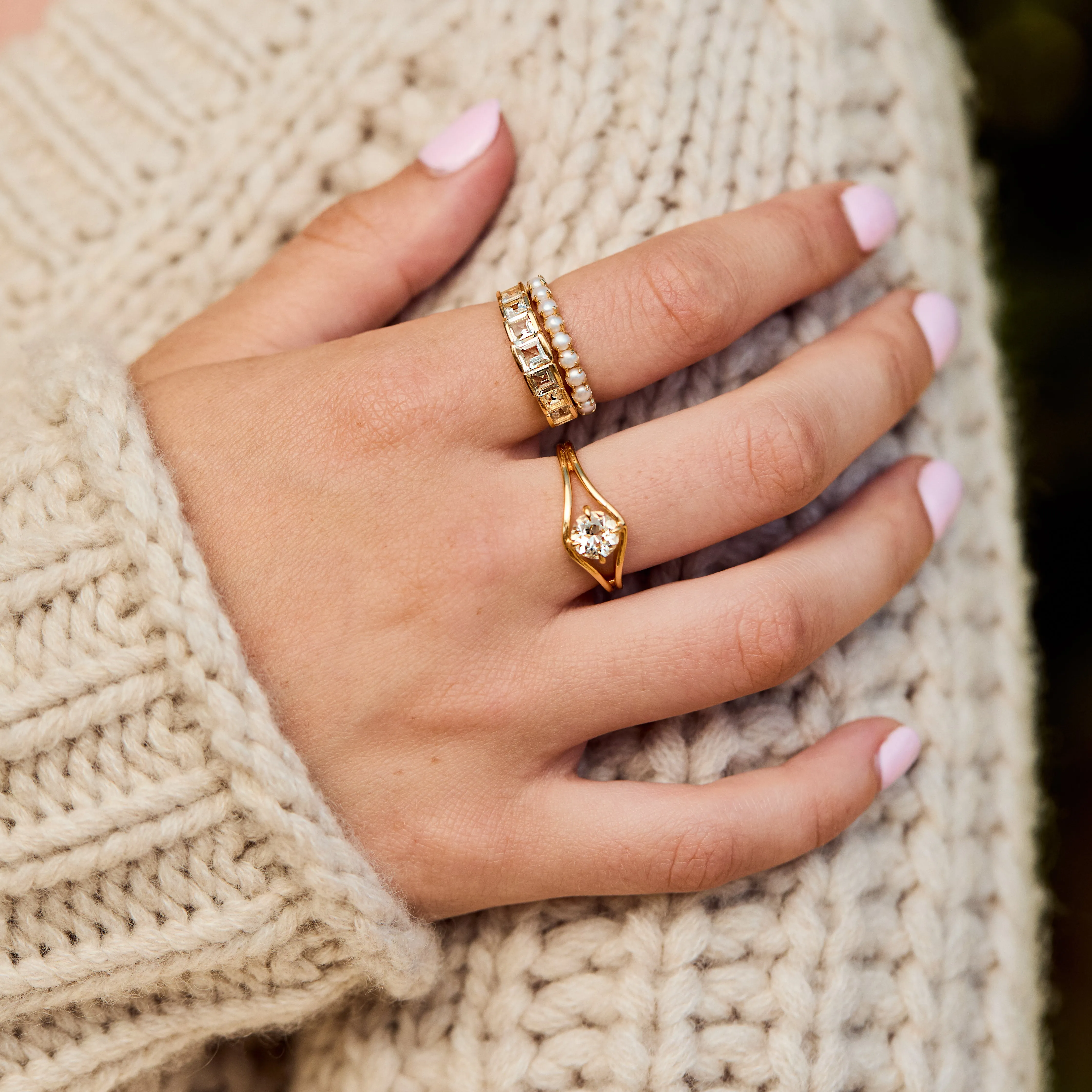 Charlotte Green Amethyst Ring