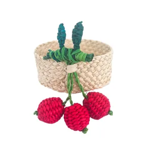 Cheery Cherry Napkin Rings- set of four