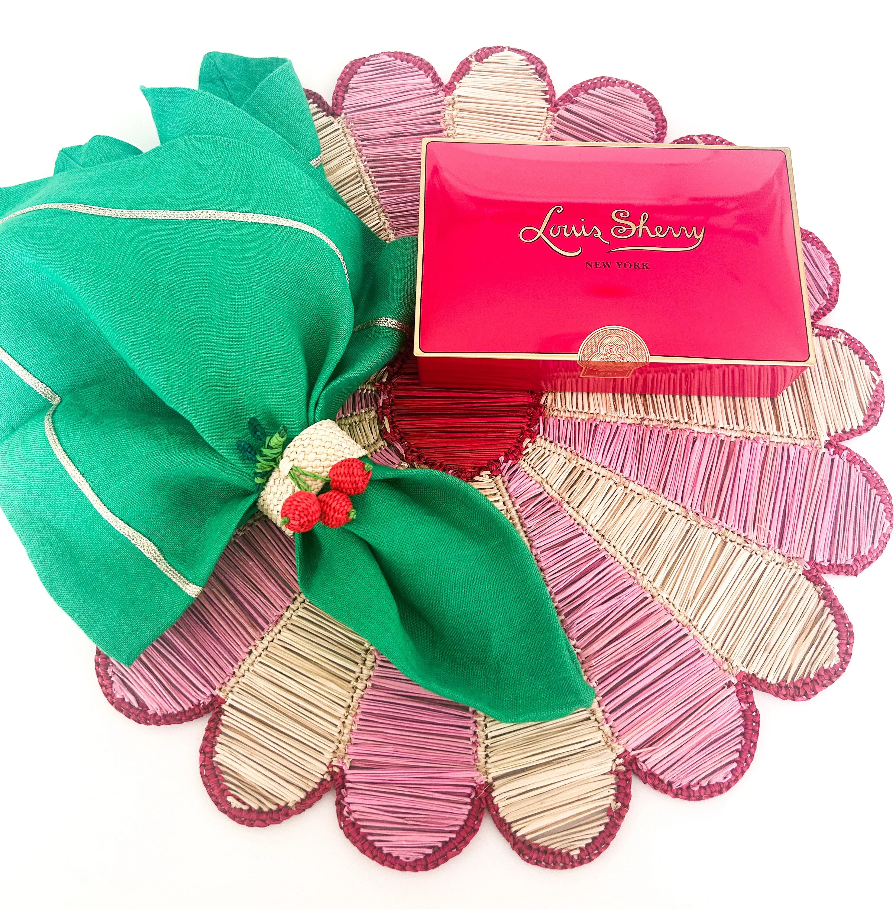 Cheery Cherry Napkin Rings- set of four