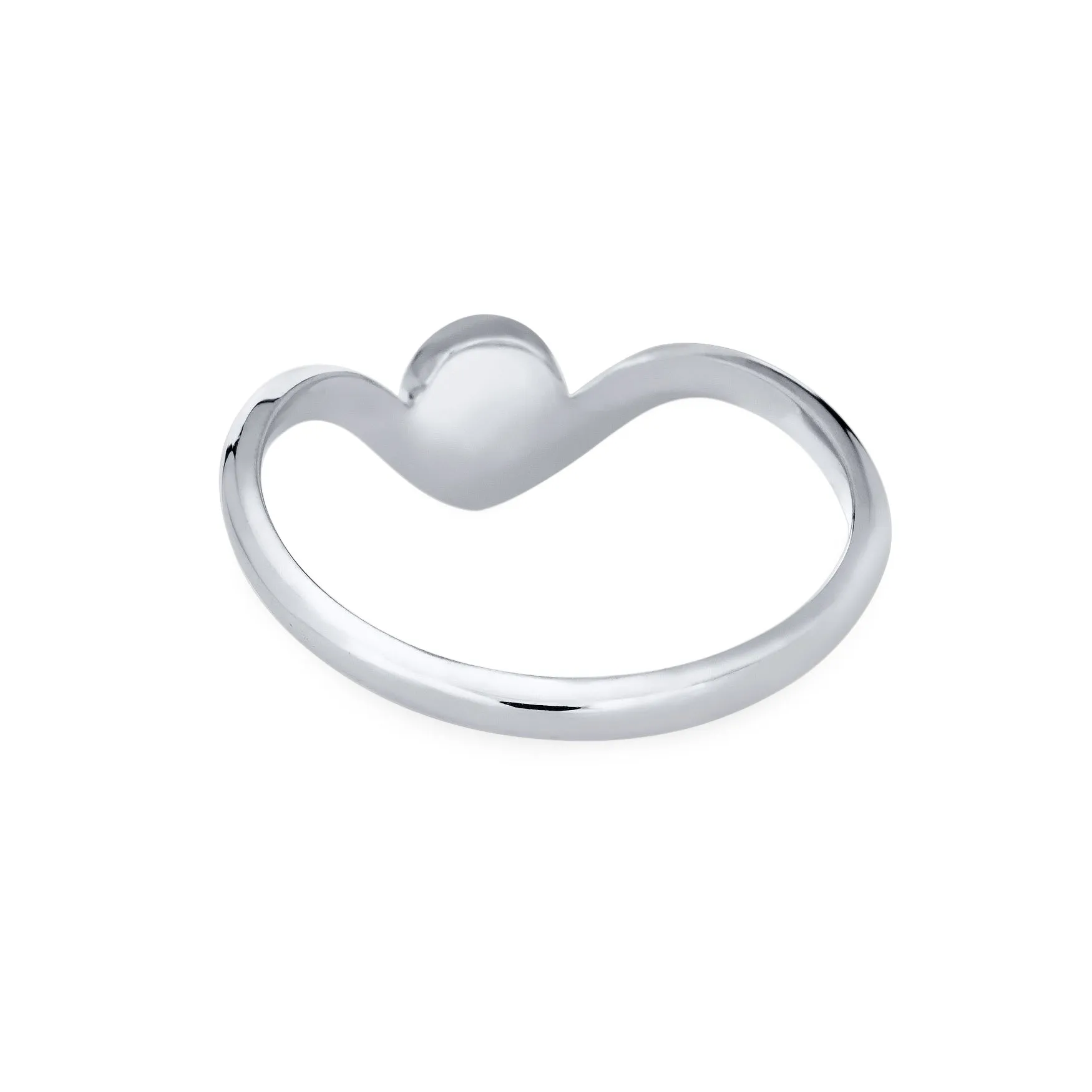 Chevron Circle Setting Cremation Ring in 14K White Gold