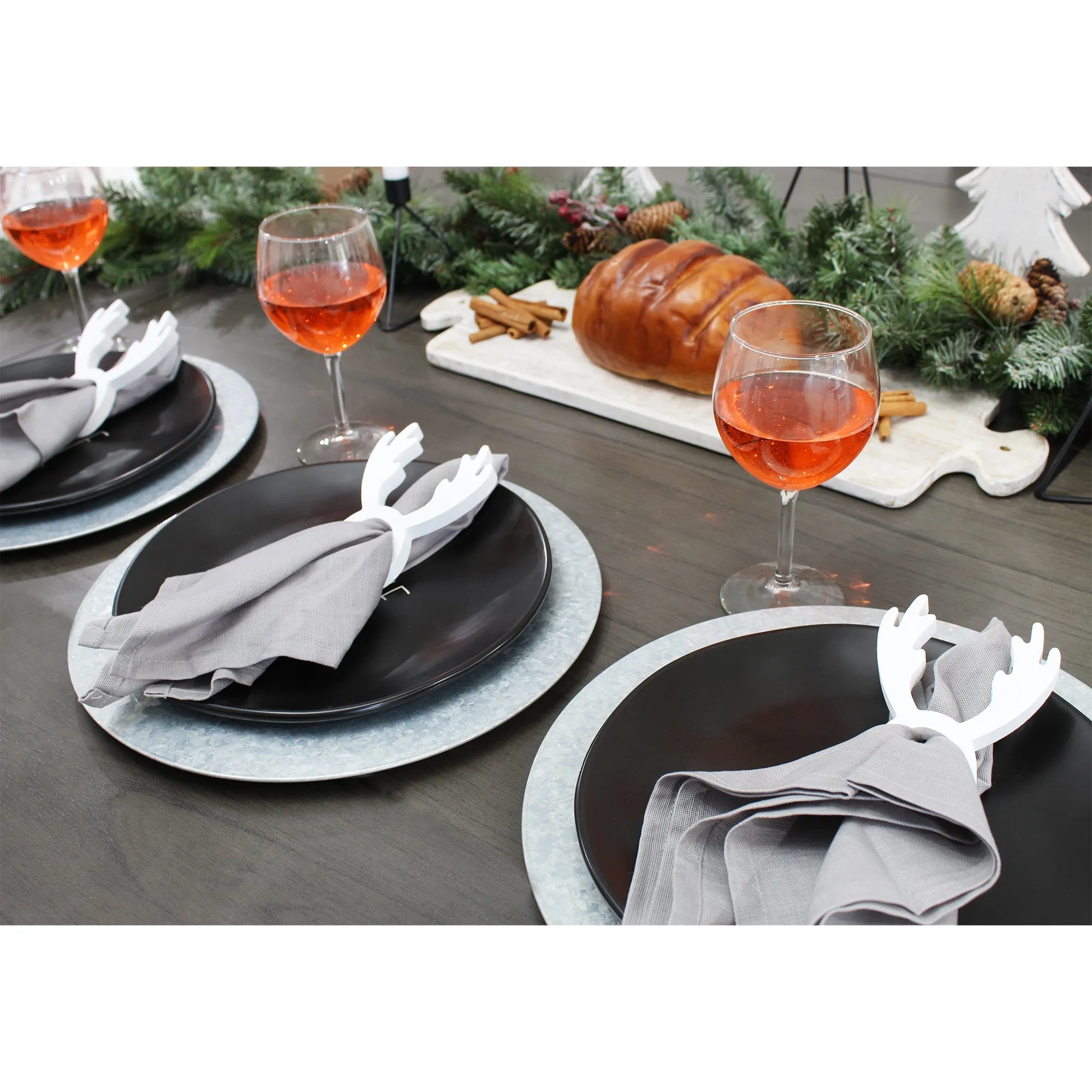 Christmas Reindeer Napkin Rings (White, Case of 400)