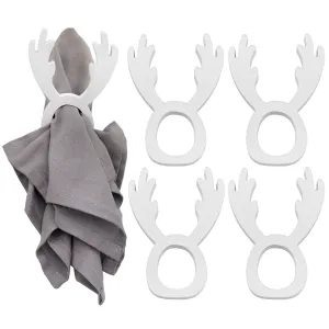 Christmas Reindeer Napkin Rings (White, Case of 400)