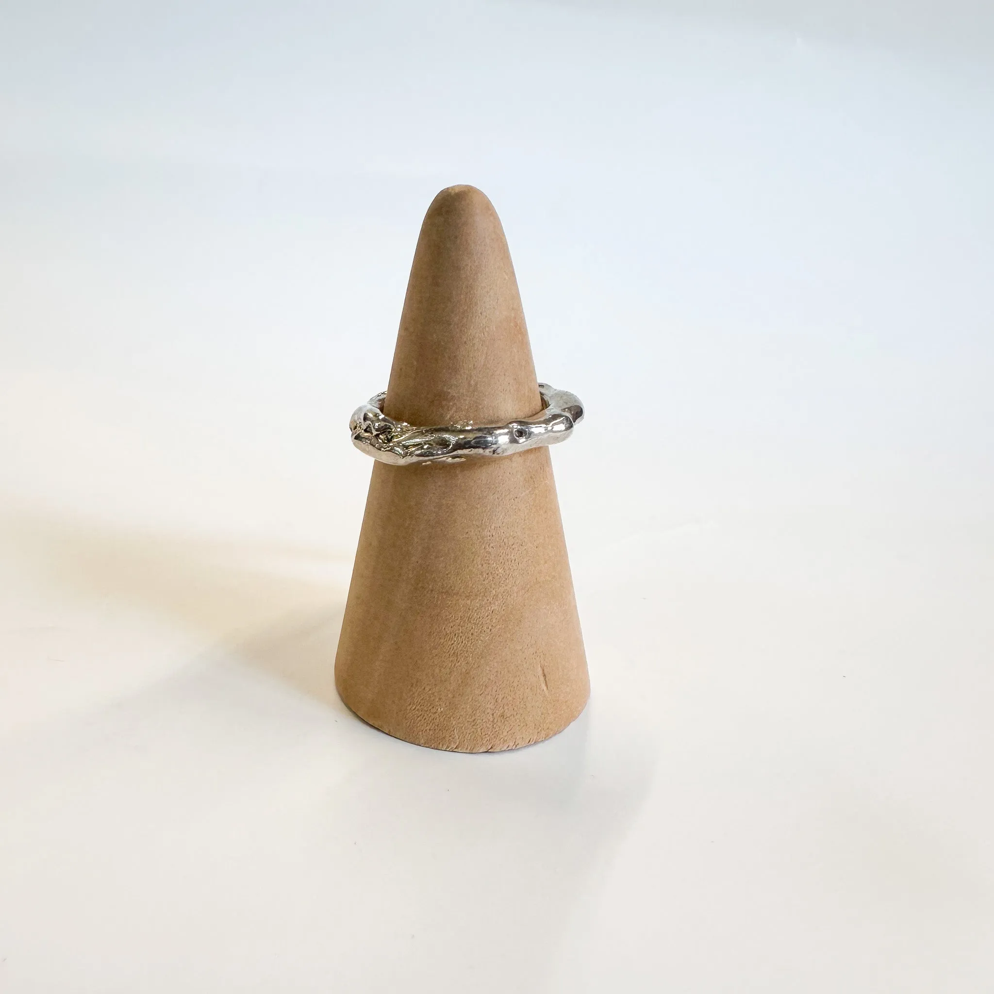 Chunky Molten Sterling Silver Ring