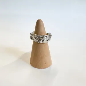 Chunky Molten Sterling Silver Ring