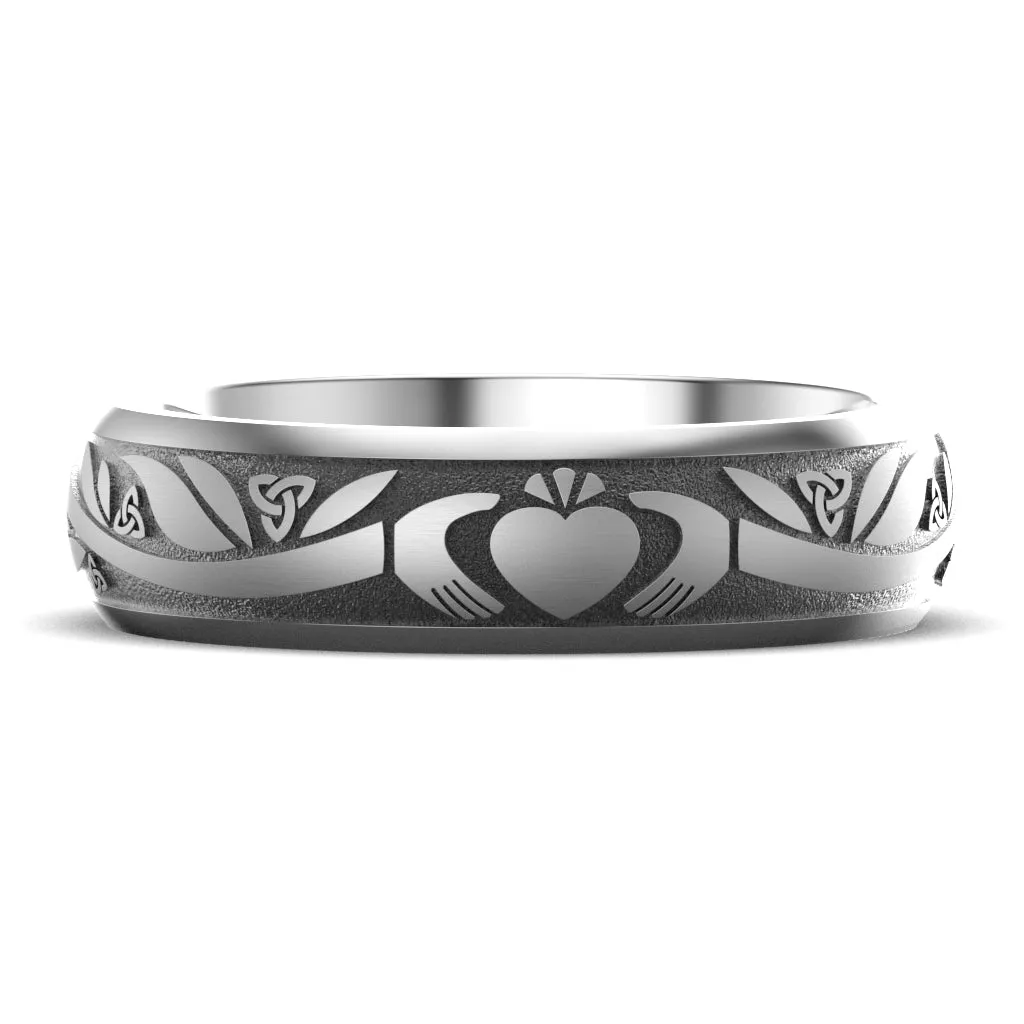 Claddagh Wedding Ring ASI-UCL2-TITAN6M - TITANIUM
