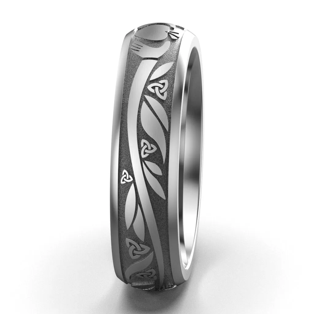 Claddagh Wedding Ring ASI-UCL2-TITAN6M - TITANIUM