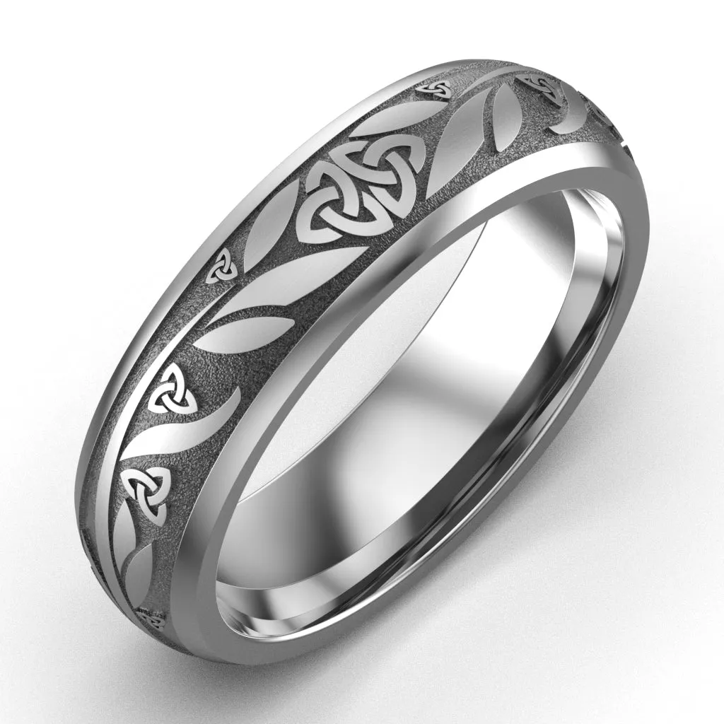 Claddagh Wedding Ring ASI-UCL2-TITAN6M - TITANIUM