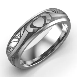 Claddagh Wedding Ring ASI-UCL2-TITAN6M - TITANIUM