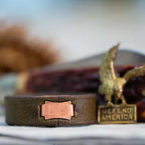 Clean Leather Ring | Dark Olive