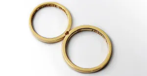 Couple wedding ring set