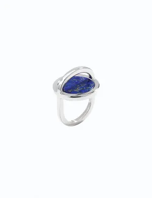 Cross Circle Ring with Stones