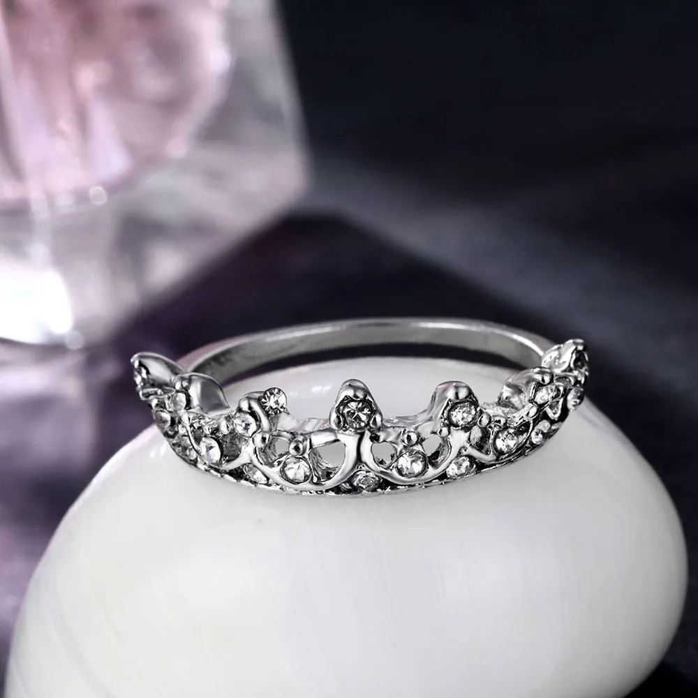 Crystal Crown Ring