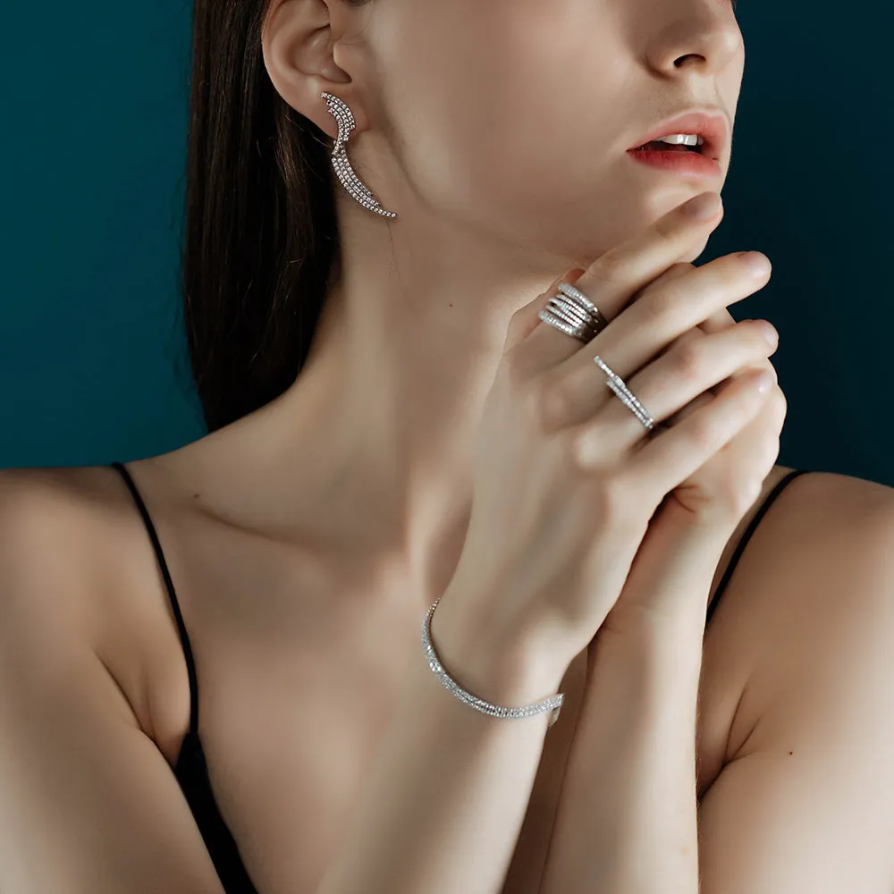 Cubic Zirconia Stacking Ring