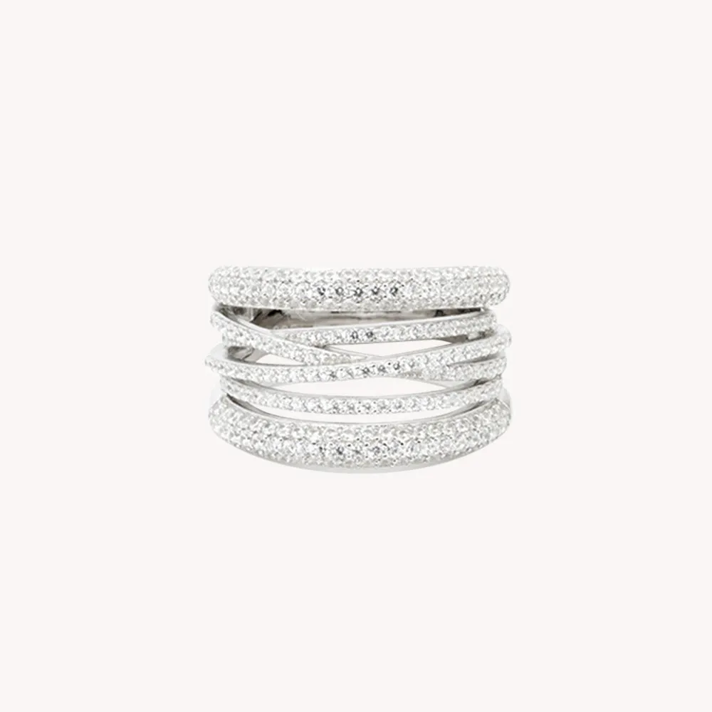 Cubic Zirconia Stacking Ring