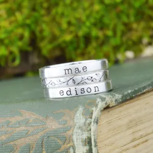 Custom Name Ring