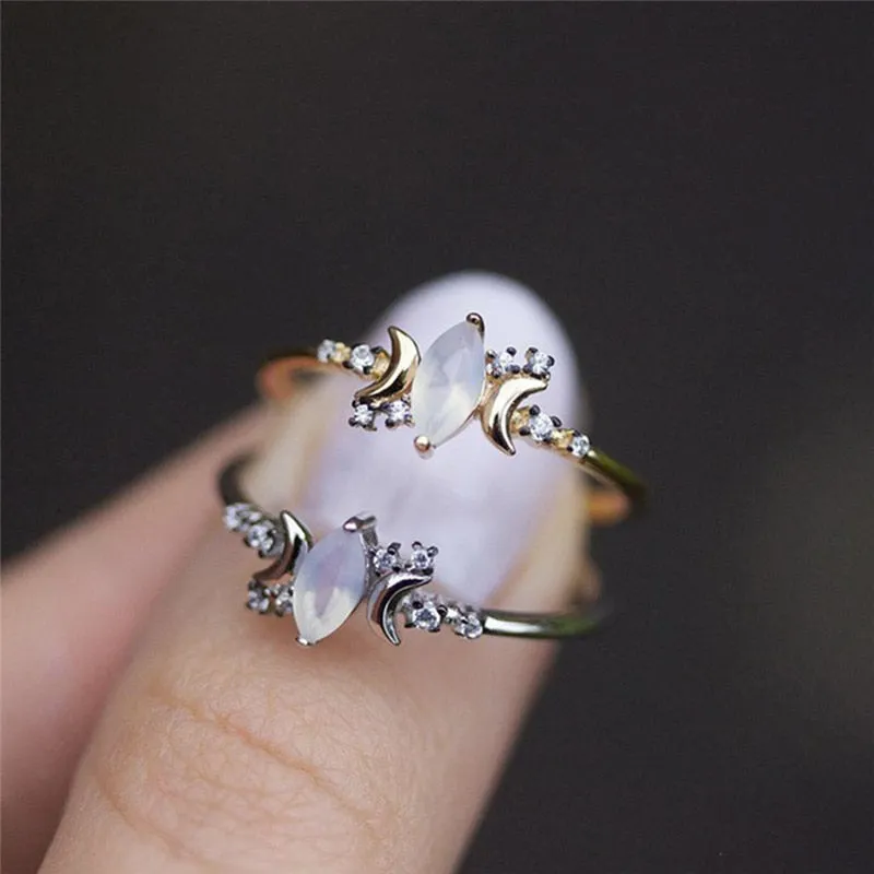 Cute Moon Stars Ring
