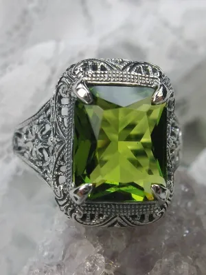 D200, Autumn Ring, Rectangle Gem, Vintage Jewelry #D200