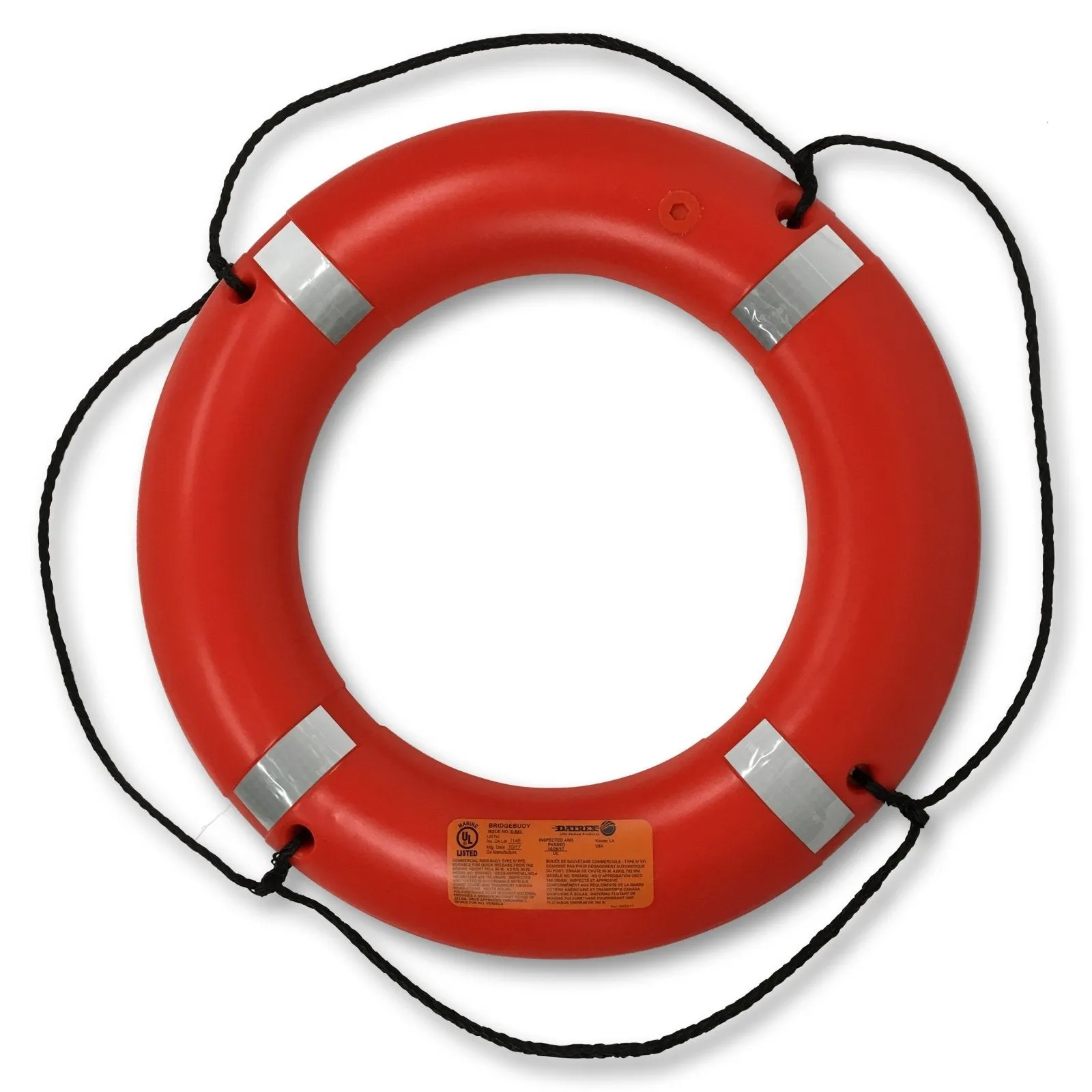 Datrex 30″ Bridgebuoy® Life Ring - Orange