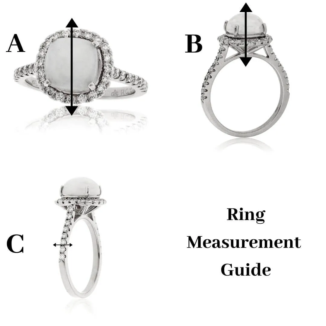 Diamond Cluster Snowflake Style Ring