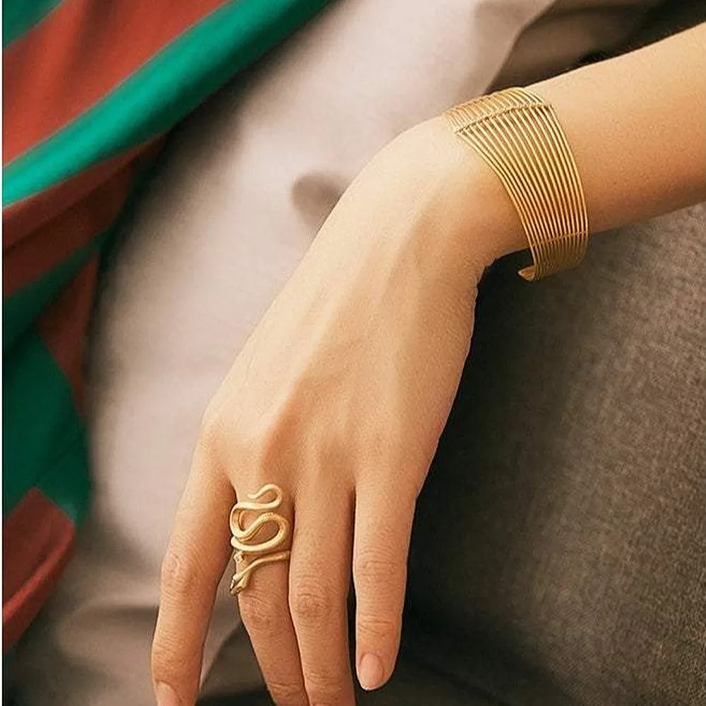 Diamond Snake Bypass Eternity Love Symbol Ring