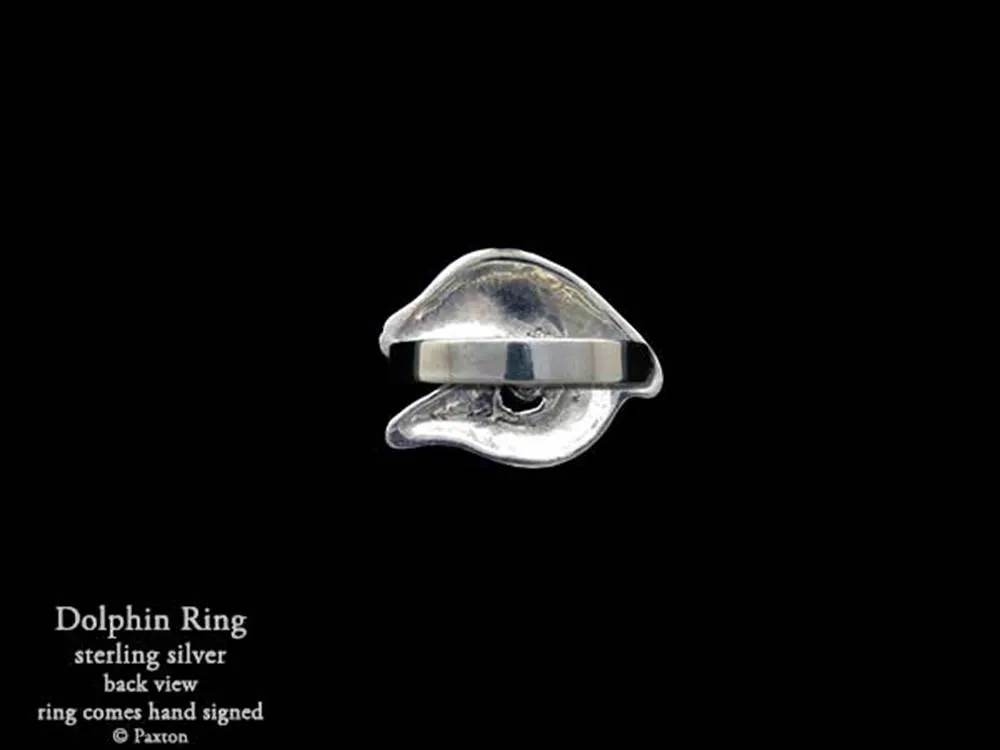 Dolphin Ring Sterling Silver