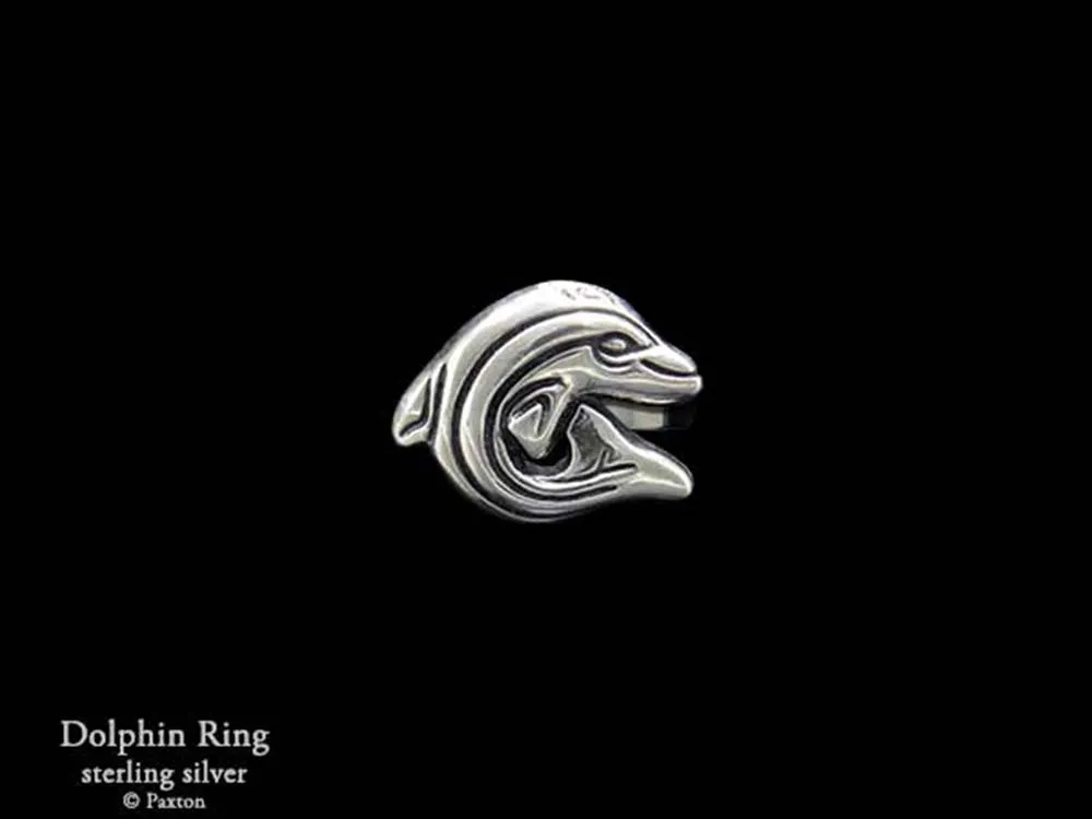 Dolphin Ring Sterling Silver