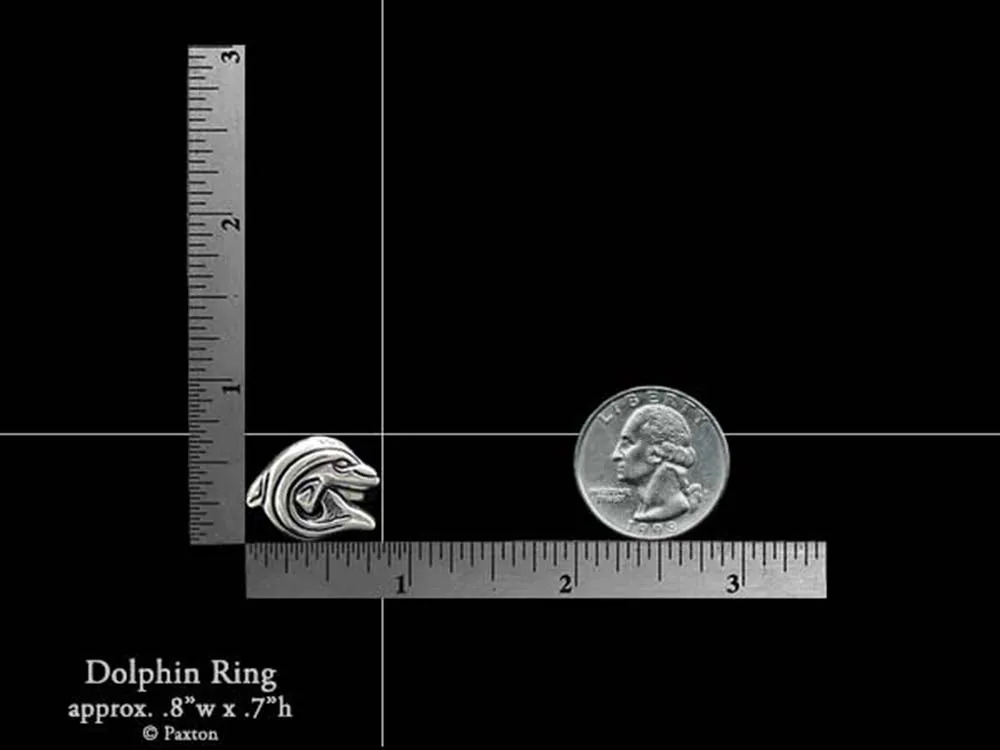 Dolphin Ring Sterling Silver