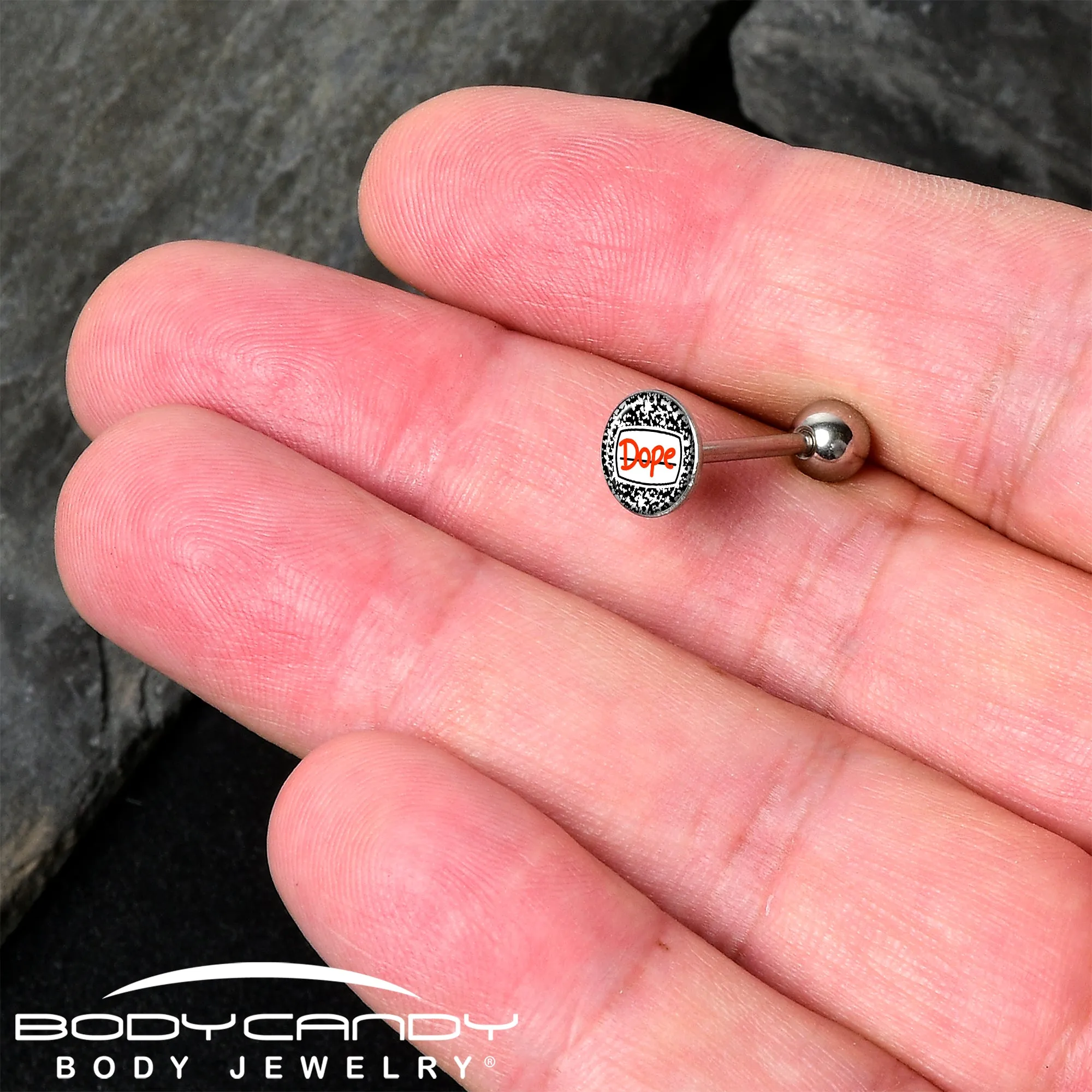 Dope Composition Notebook Barbell Tongue Ring