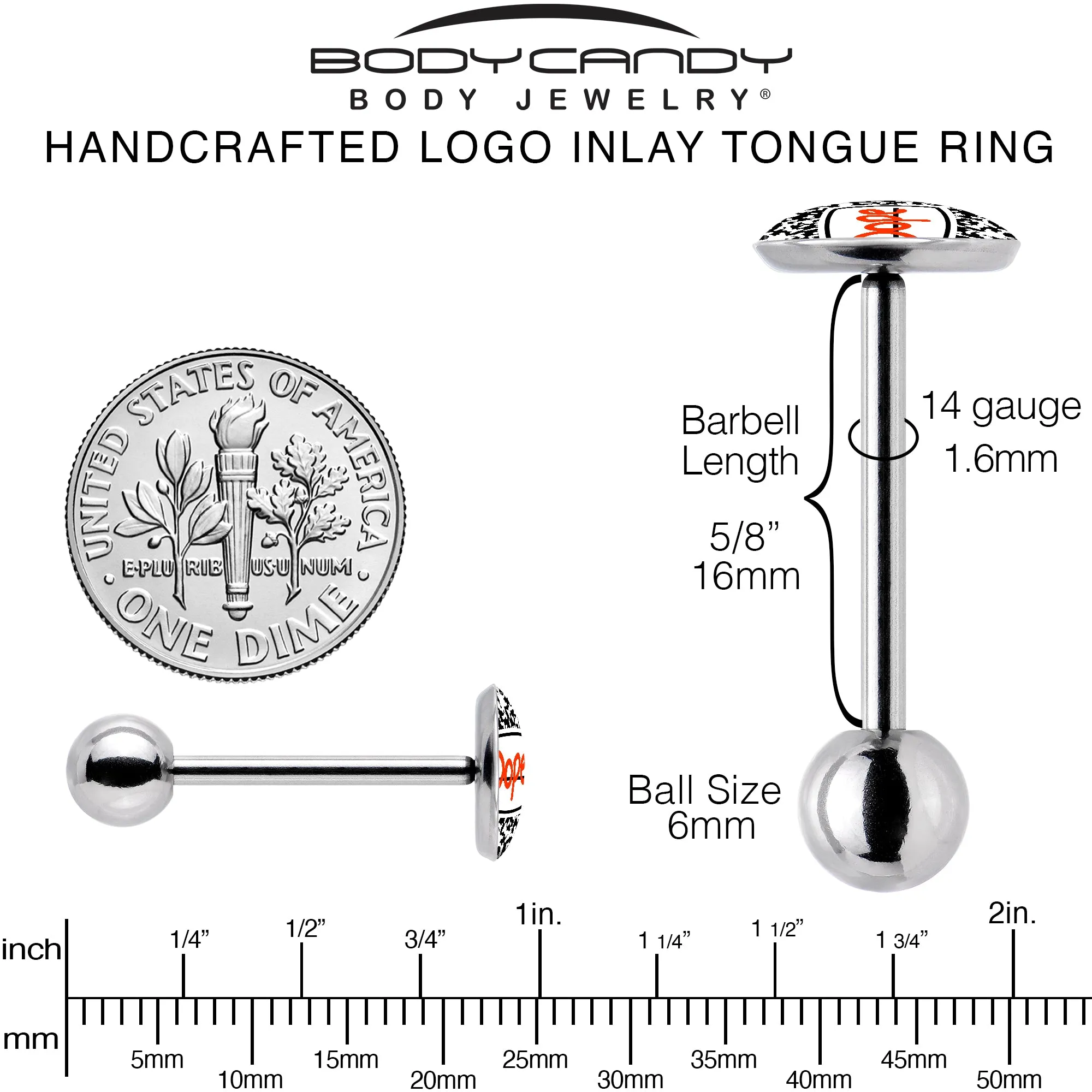 Dope Composition Notebook Barbell Tongue Ring
