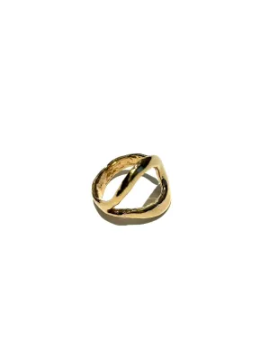 DOS PINCELES - Aqua Ring (Brass or Silver)