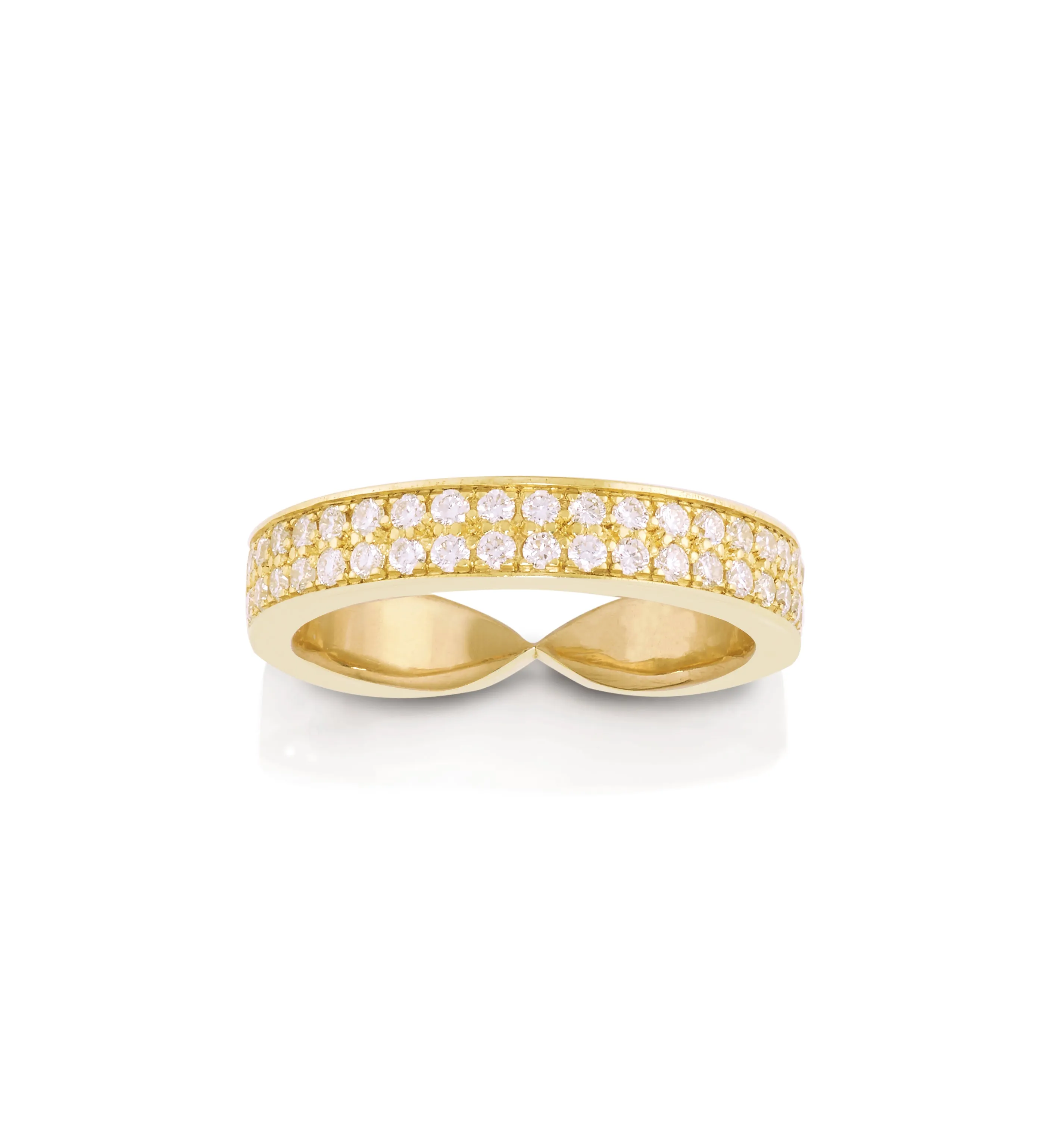 Double Diamond Goddess Wrap Ring