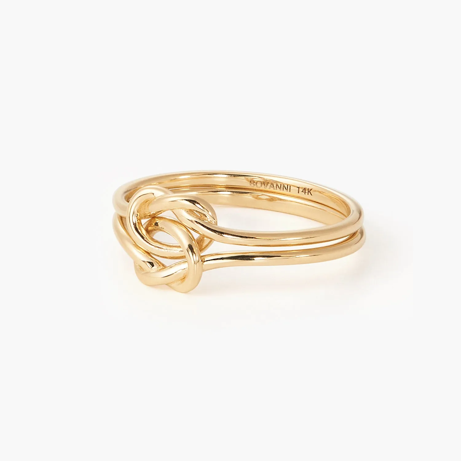 Double Knot Promise Heart Friendship Ring