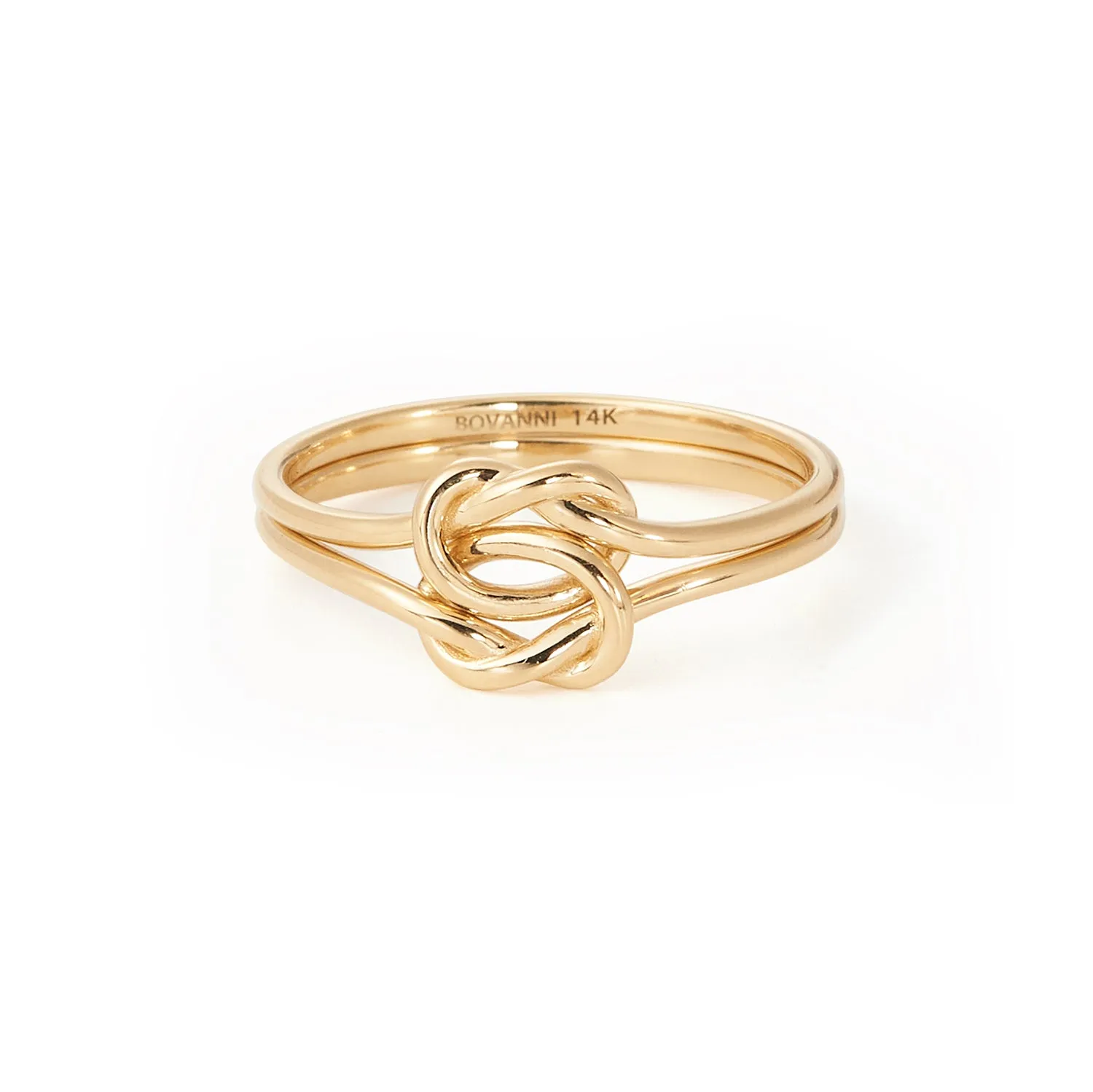 Double Knot Promise Heart Friendship Ring