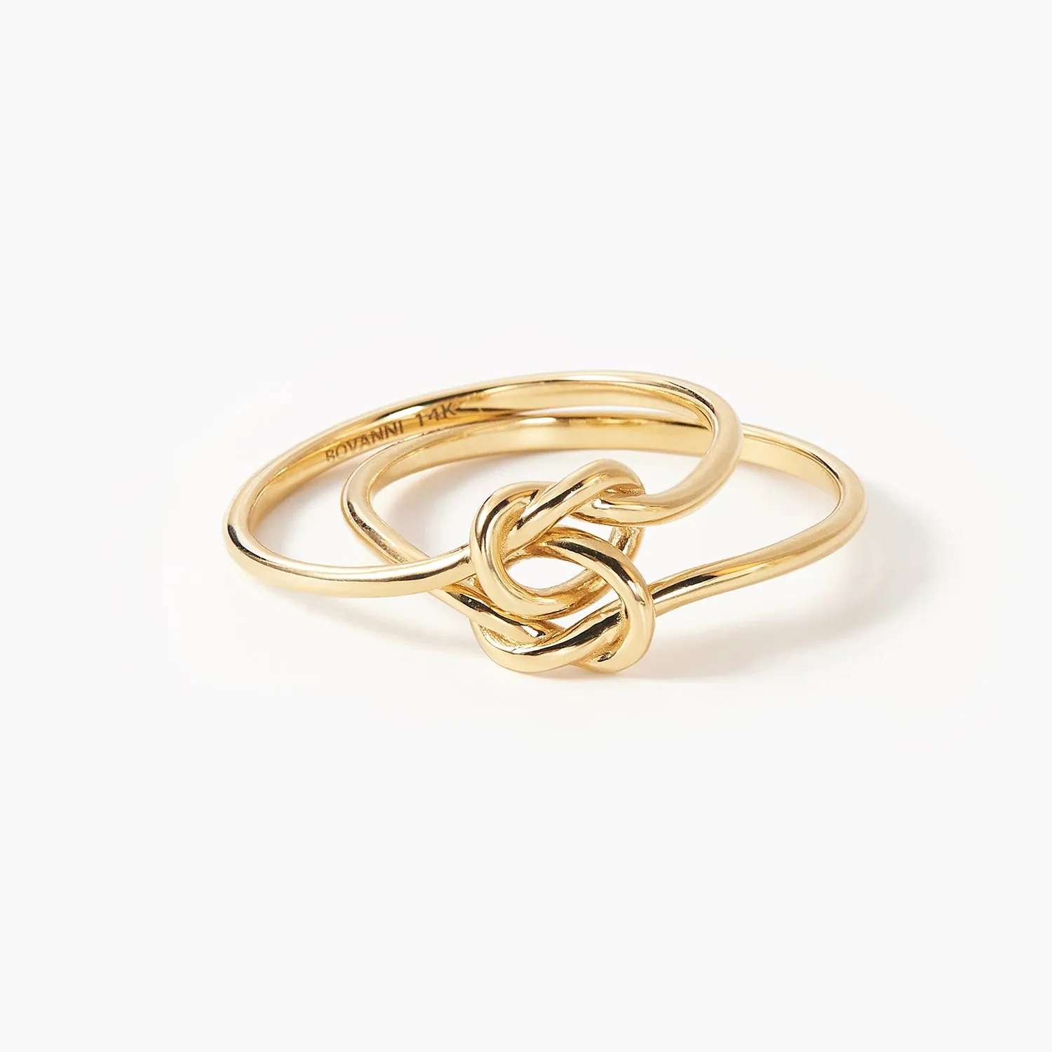 Double Knot Promise Heart Friendship Ring