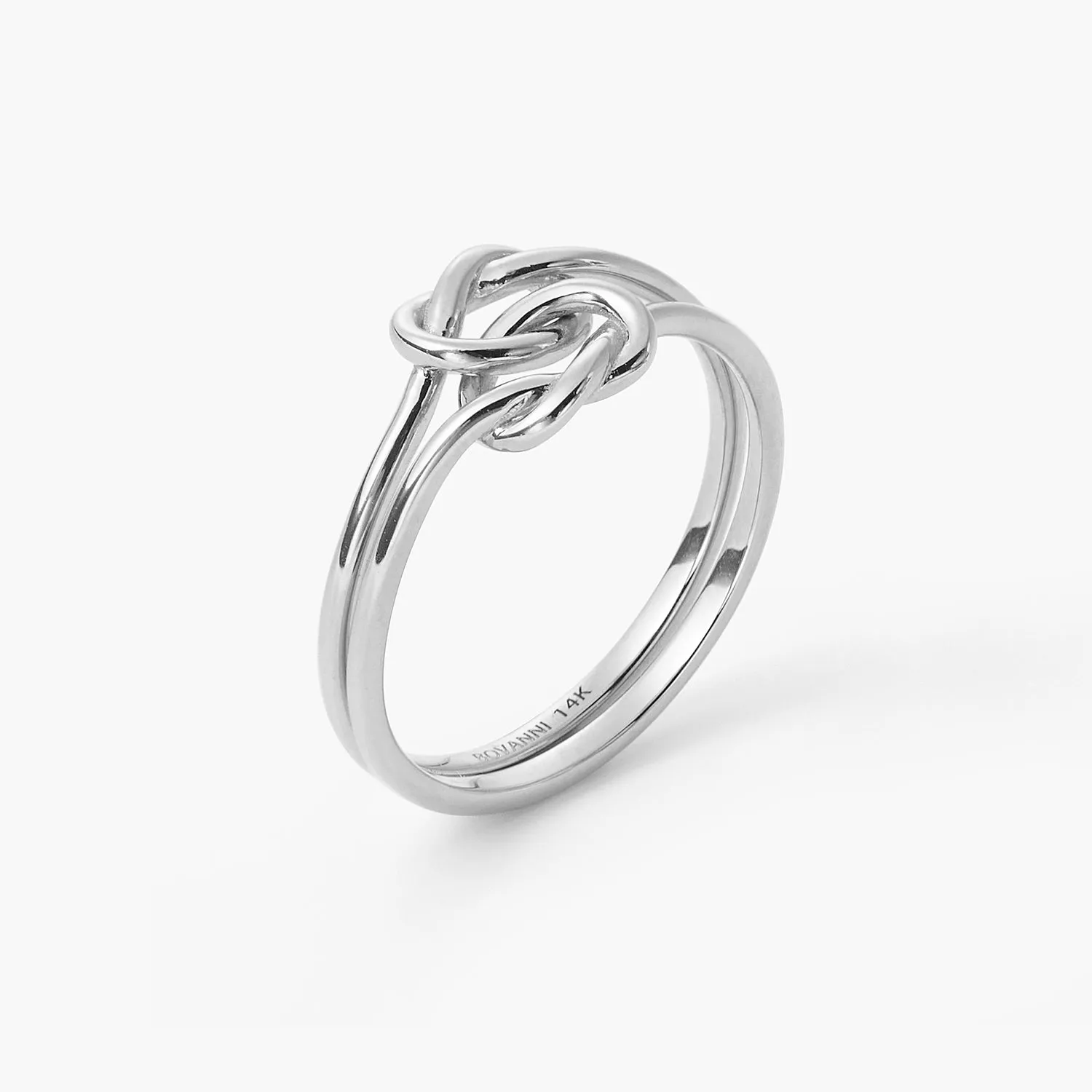 Double Knot Promise Heart Friendship Ring