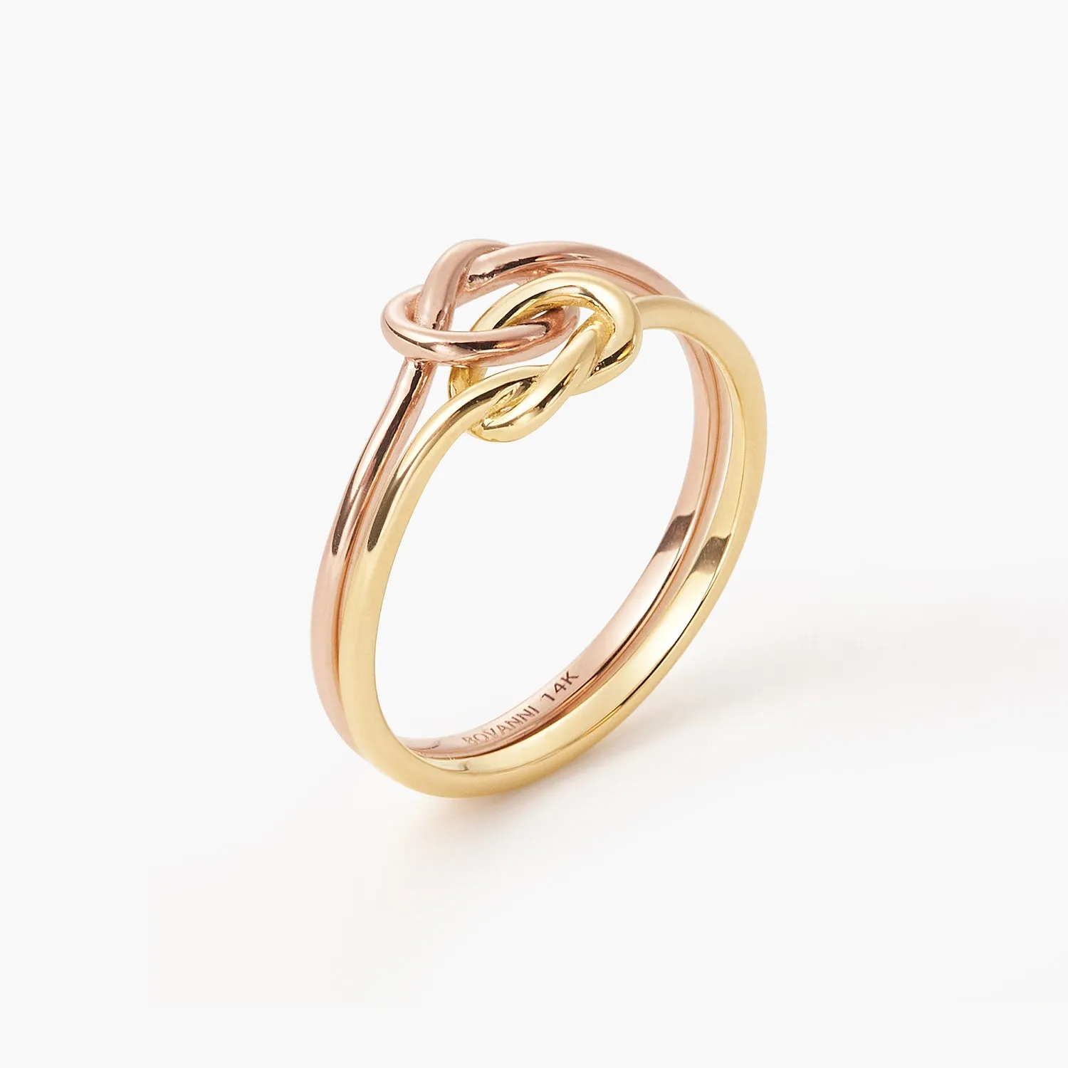 Double Knot Promise Heart Friendship Ring