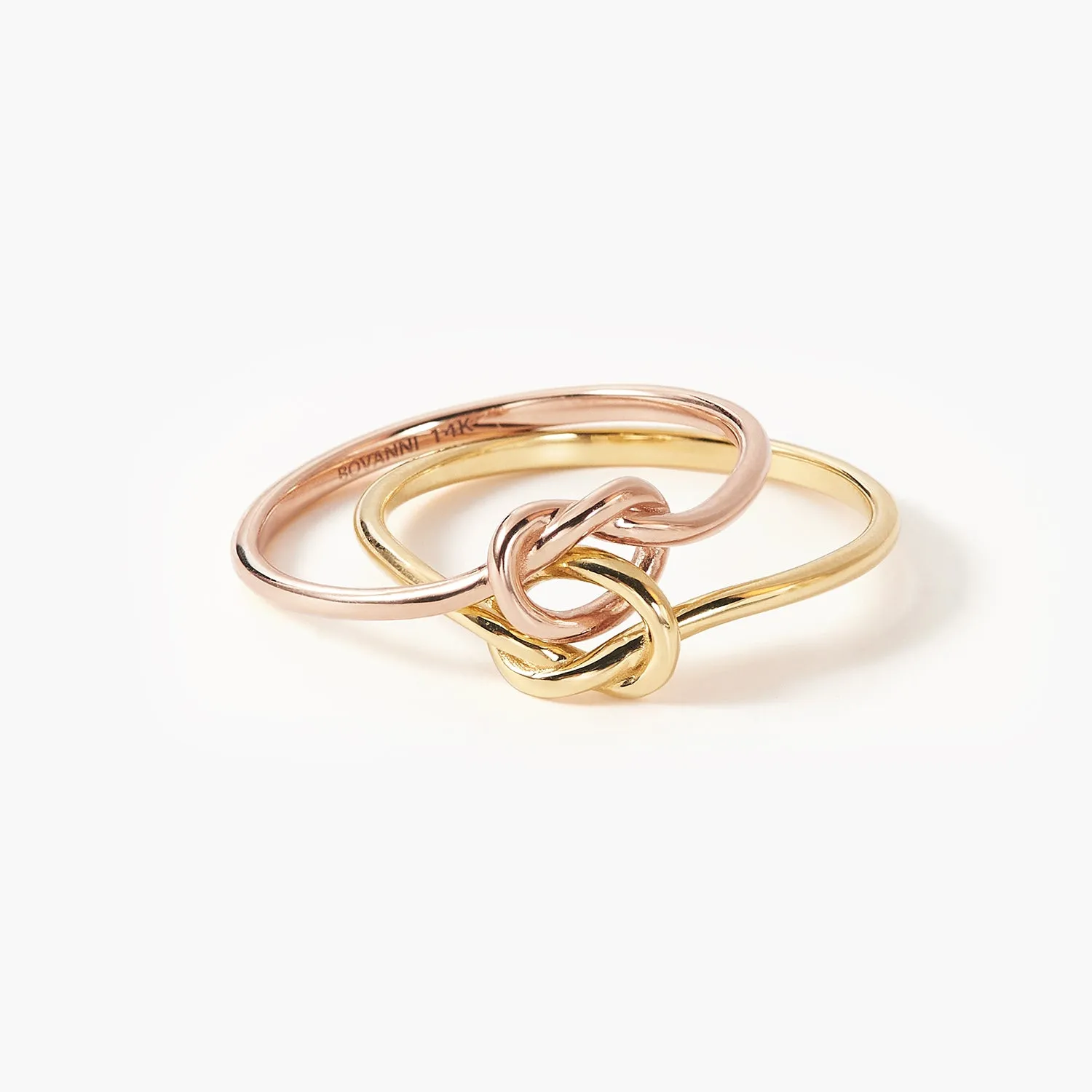 Double Knot Promise Heart Friendship Ring