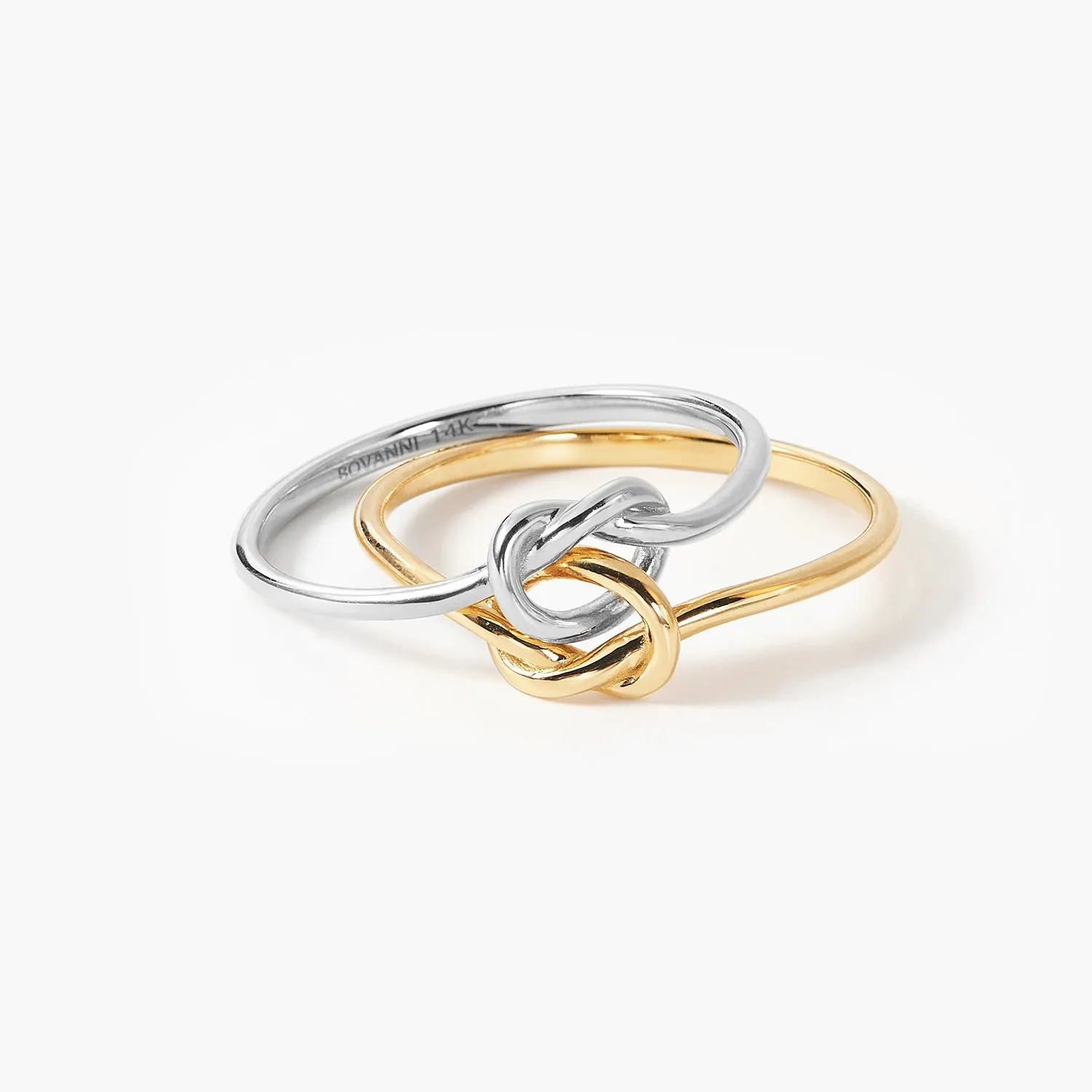 Double Knot Promise Heart Friendship Ring
