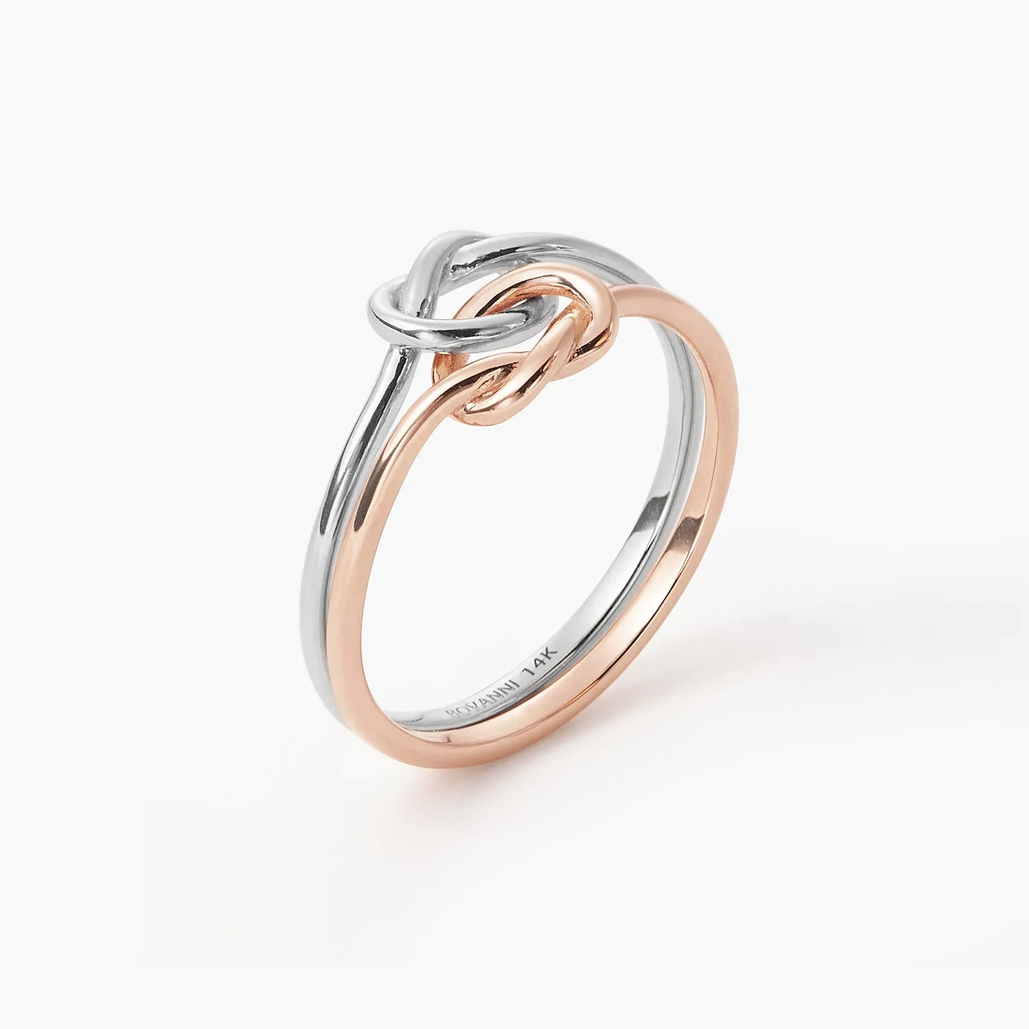 Double Knot Promise Heart Friendship Ring