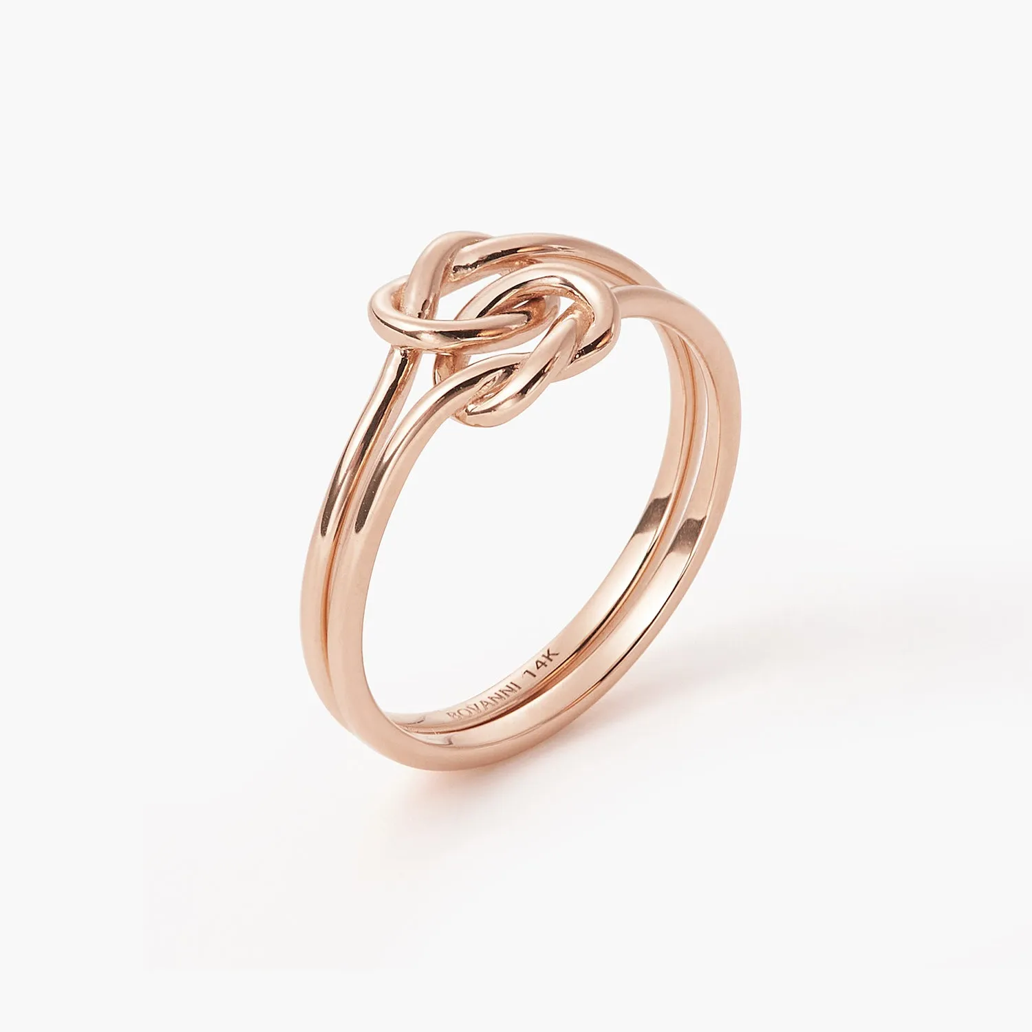 Double Knot Promise Heart Friendship Ring